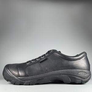 Keen Austin Men's Size 13 Black Casual Classic Leather Hiking Shoes Sneakers NEW